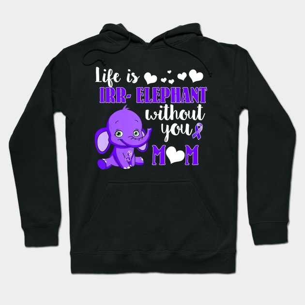 IRR ELEPHANT WITHOUT YOU MOM WOMEN ALZHEIMER AWARENESS Gift Hoodie by thuylinh8